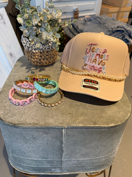 Jesus is More than Enough Hat w/chain