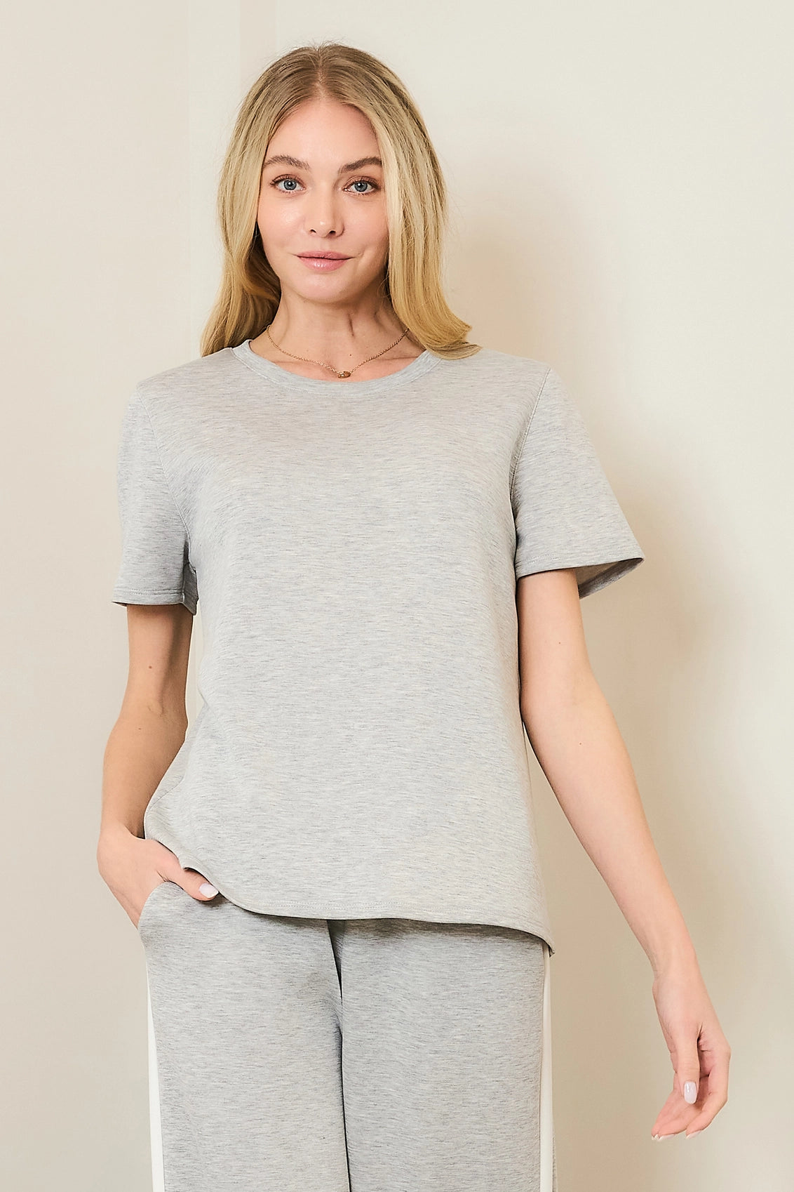 Buttery Soft Grey Tee
