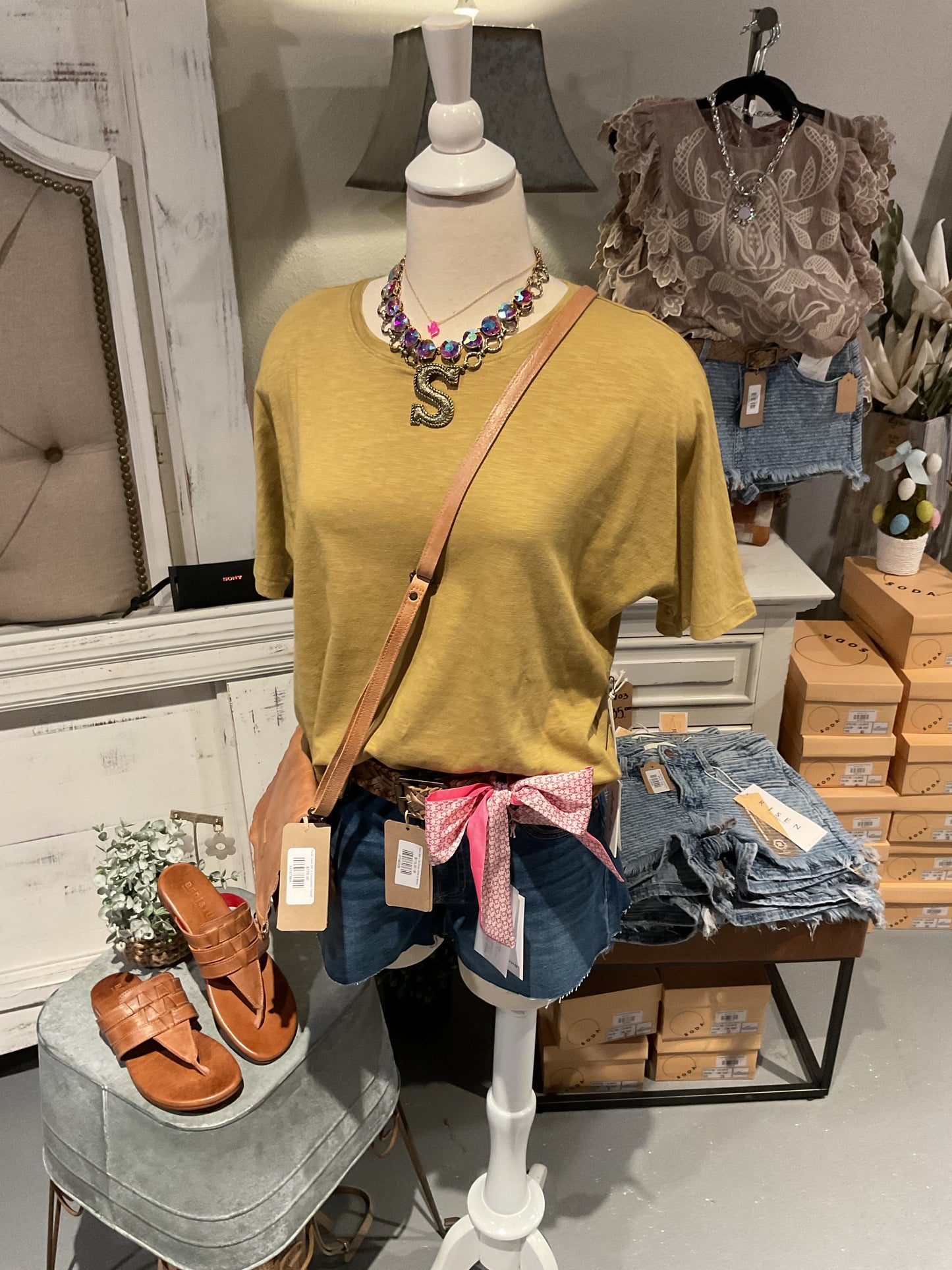 Skylar Top Dark Khaki